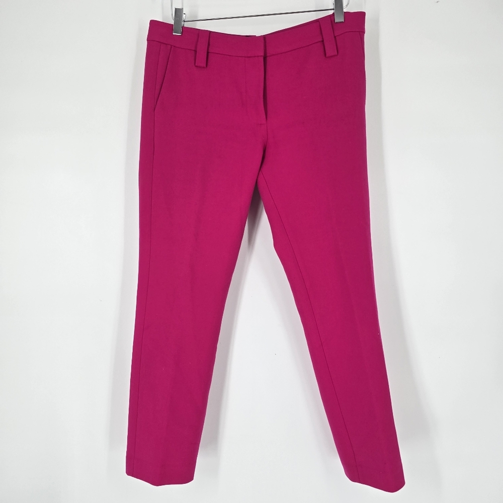 Paige Hot Pink Camellia Straight Leg Pants Size 8